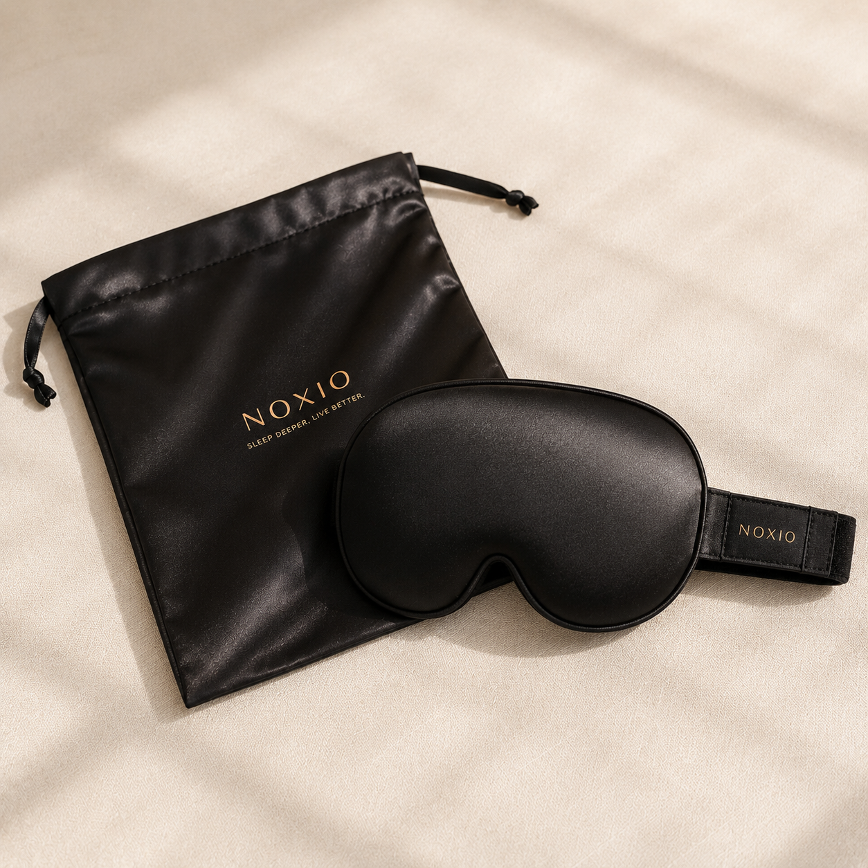 Masque de Sommeil Noxio Obsidian - 3D Soie & Bambou